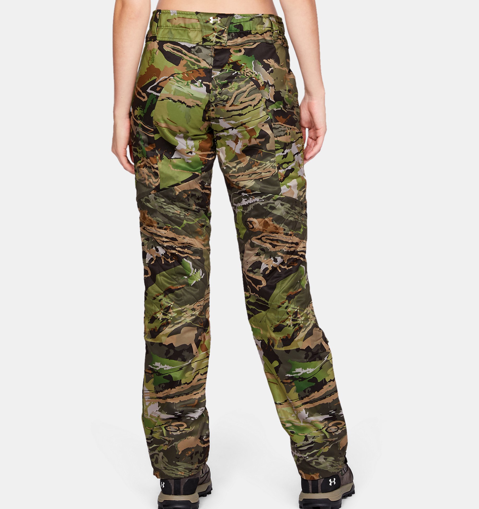NWT $150 Under Armour Women's Storm Mid Season Brow Tine Fitted Pants Camo Hunt 